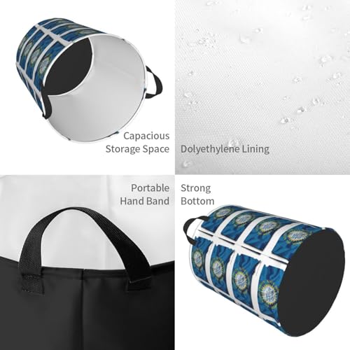 Panier à linge haut pour organiser les couvertures de chambre à coucher