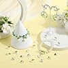 SUNNYCLUE 1 Box 120Pcs Lily Flower Charm White Lily Charms Acrylic Small Spring Floral Bell Leaves Lilies of The Valley Pendant Charm for Jewelry Making Charms Pendants Necklaces Supplies DIY Crafts #3