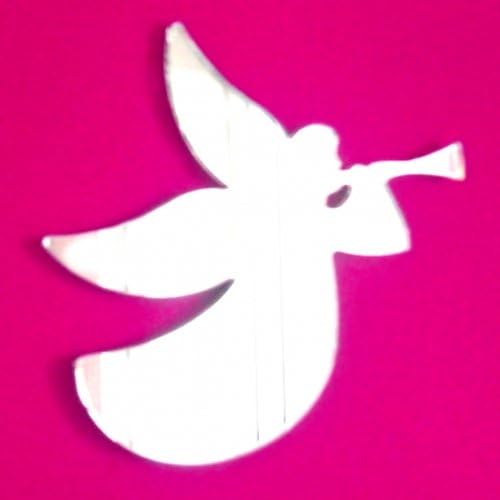 Super Cool Creations Trumpet Calling Angel Mirror - 12cm x 11cm / 4.7in x 4.3in