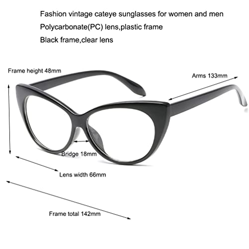Armear Women Retro Cateye Oval Sunglasses Vintage Triangle Glasses4