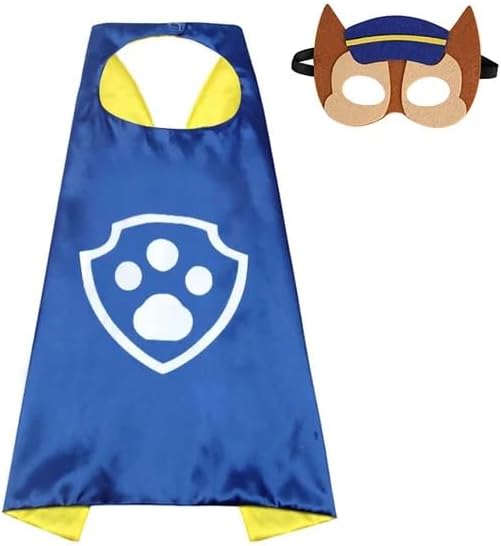 little hood -Cartoon Paw Marshall Petrol Costume with Paw Puppy Patrol Superhero Costume with Mask for Boys Girls