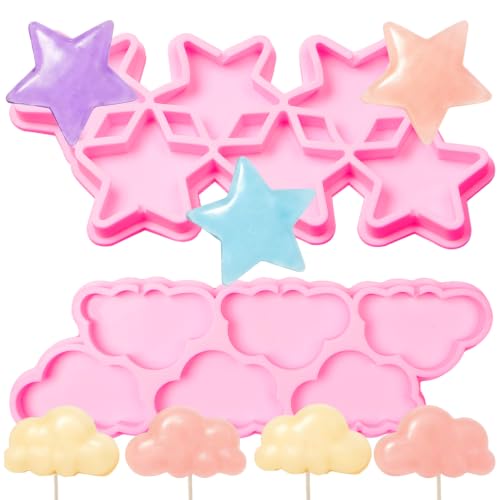 Star and Cloud Silicone Mold Set for Candy and Soap Making