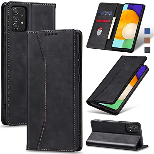 Image of Jasonyu Flip Wallet Case for Samsung Galaxy A52 5G /4G /A52S 5G,Black