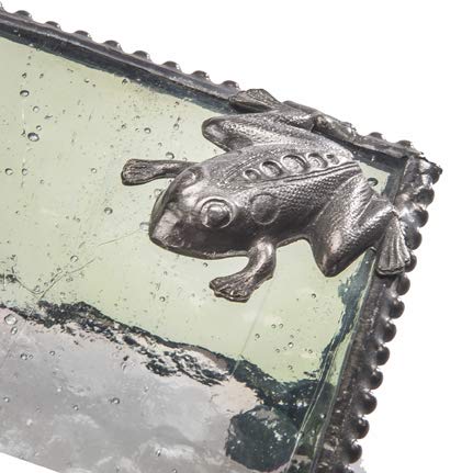 Frog Trinket Box Green Glass Jewelry Keepsake Display Decorative Boxes Nature Themed Home Décor Knick Knacks Trinket Dish Ring Holder Box 174 #TOP1