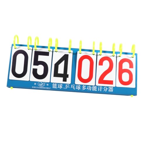 Mikikit 1Pc Plate Sports Game Score Flipper Desktop Scoreboard for Basketball Table Tennis and More Easy to Read with Numbers for Various Sports Activities