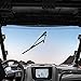 KEMIMOTO UTV Windshield Wiper Kit Hand Operated Manual Windshield Wiper for Hard Coated Or Glass Windshields Compatible with Maverick X3 Commander Defender Pro Golf Cart