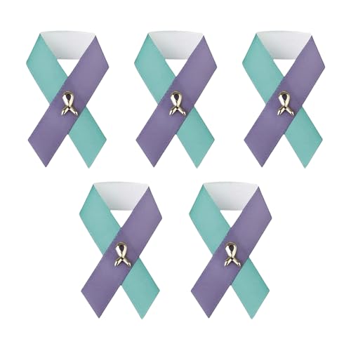 Image of 1 /2 /5 /10 /25 /50 /100pcs Satin Awareness Ribbon Pins (Pick your color), for Cancer & Disease Awareness, Bulk Quantities for Fundraising, Events, Gift Giving