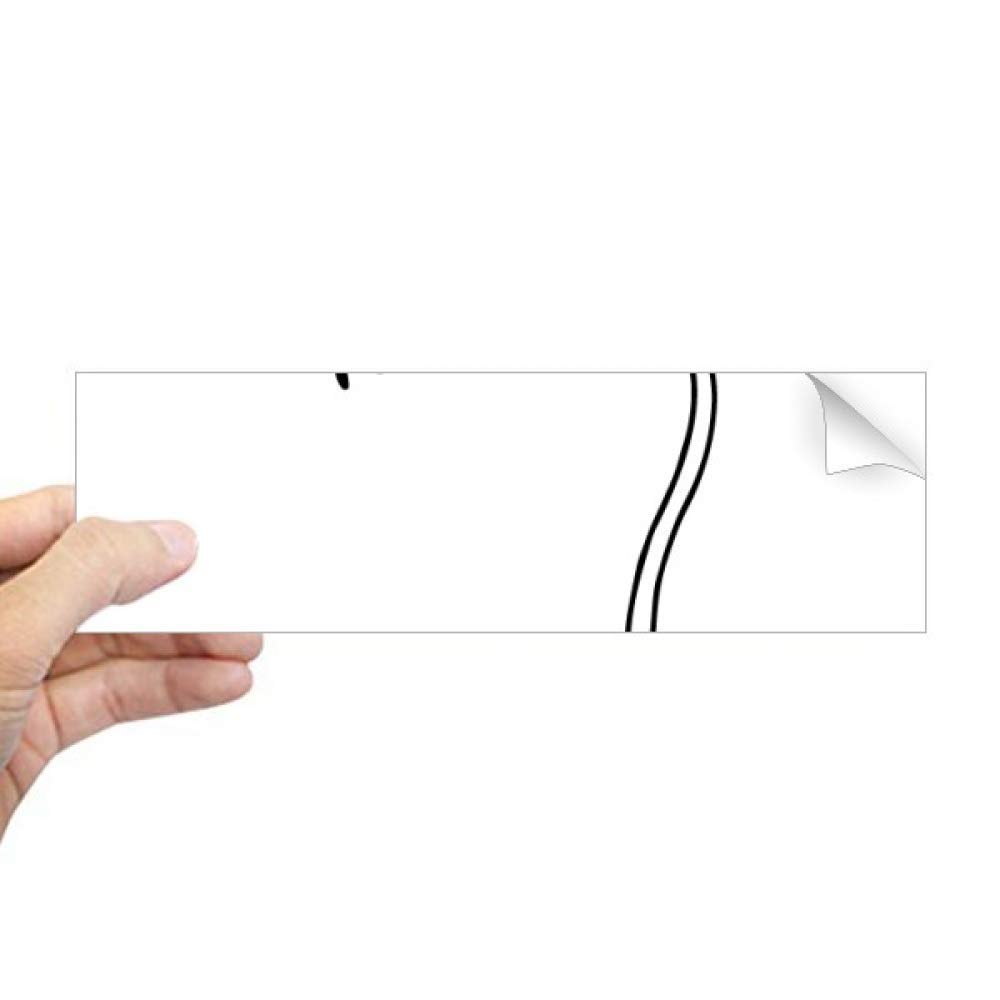 Sticker rectangulaire fenêtre dessin main plug line pour décoration vitre