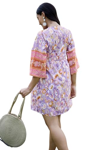 Athena Lifestyle lavender polyester dress – image 3