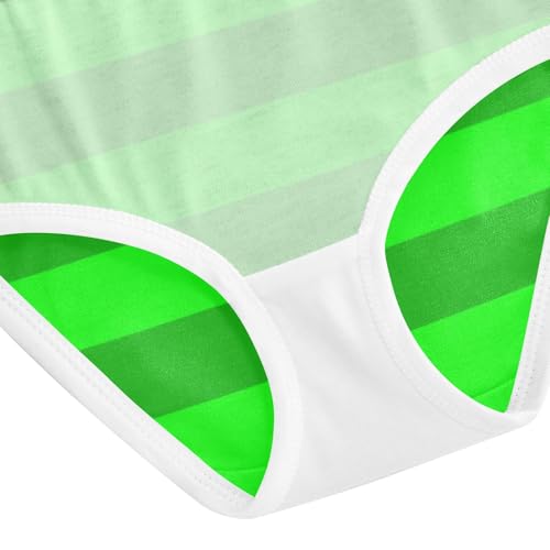 Green Gray Stripe Toddler Girls's Underwear 2T 5
