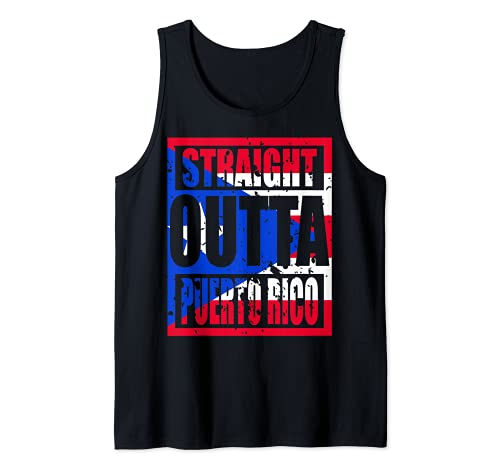 Straight Outta Puerto Rico Tshirt regalo divertente Canotta