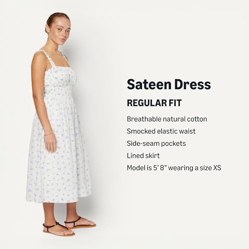 Image of Amazon Essentials x Sofia Grainge Mommy & Me Cotton Sateen Dresses