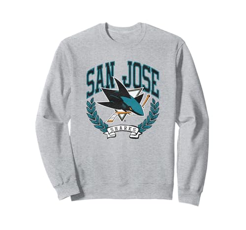 San Jose Sharks Vintage Victory Gray Officially Licensed Sweatshirt