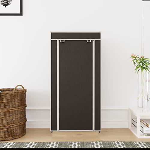 Image of Maison & Cuisine Shoe Cabinet Rack Light Weight Foldable Shelves Storage Organizer for Home (6 Layer, Brown)