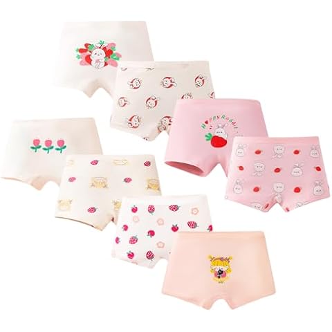 Tolmaiertu Girls' Cotton Briefs 8 Pack Cover