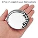 uxcell 8 Pcs Tungsten Steel Bearing Balls 9.5 mm Carbide G10 Precision Ball for Industrial Spheres, Machinery, Automotive, and DIY (Mirror)