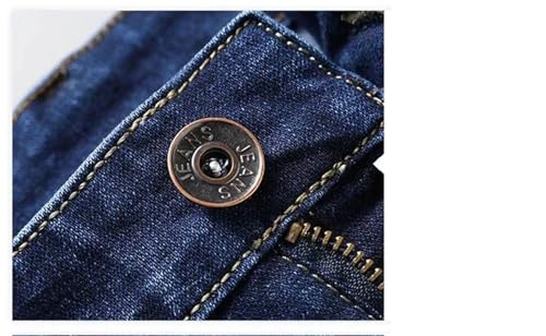 Men's Large Size Jeans Business Casual Stretch Denim Pants Loose Straight Classic Fit Comfortable Trousers4