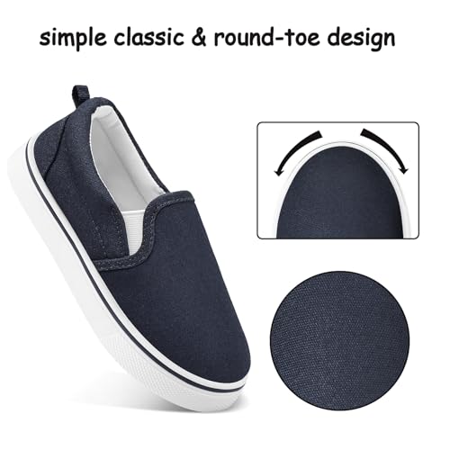 Image of K KomForme Toddler Sneakers for Girls Boys Slip On Canvas Walking Shoes | Lightweight, Comfortable