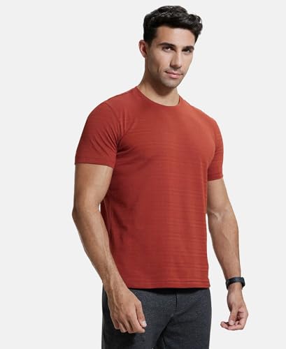 Image of Jockey IM21 Men's Super Combed Supima Cotton Solid Round Neck Half Sleeve T-Shirt