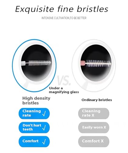 Image of 25 Pcs dental floss, Interdental Brush Ultra Tight Bristles Tooth Flossing Head Oral Dental Hygiene Brush Tooth Pick Flosser Toothpick Sticks For Teeth Oral Dental Care Brush Cleaning Tool