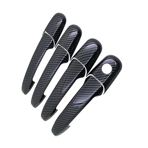 Autocollant de poignée de porte en fibre de carbone pour Mazda 6 - Protection anti-rayure 4 portes - 4