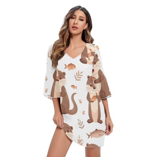 Robe d'ete en mousseline de soie premium avec imprime fleuri raffine