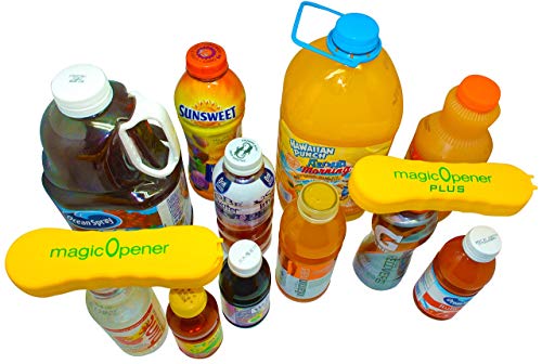Arthritis Bottle Opener - Magic Opener Combo | Water Bottle Opener | Twist-Off - Plastic Bottles | Easily Open Over 16 Different Plastic Cap Sizes | Arthritis Help | Arthritis Aids |Pull Tab Soup Cans #TOP5