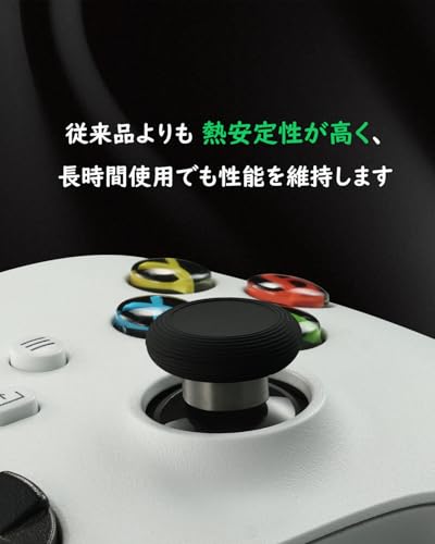 GuliKit ジョイスティック TMR電磁式 ドリフト対策 PS5 DualSense/DualSense Edge対応 超スムーズ 交換修理パーツ 長寿命 温度安定性に優れる スティックキャップ2個付属