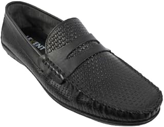 Levent Men Loafer Printed Genuine Leather Shoes (Al2258)