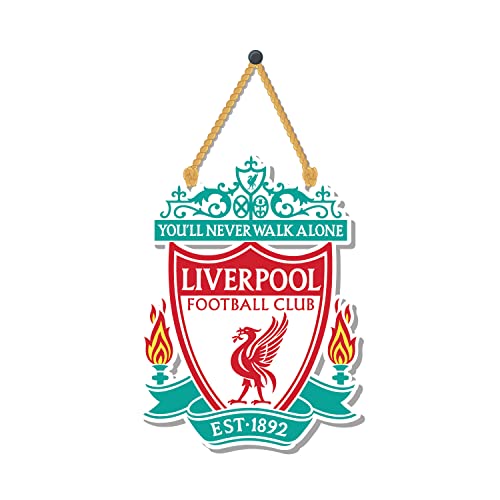 Bhai Please Liverpool Wooden Wall Decor | Hanging | Wall Art | Wooden Hanger For Living Room | Bedroom | Office - For Home Decor, Gift (Liverpool),15.24 Cm