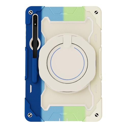 Protection Samsung Galaxy Tab S8 Ultra étui silicone rigide et support rotatif 360