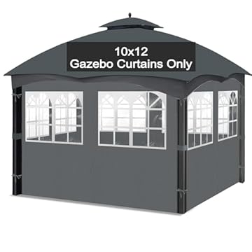 gazebo with sidewall curtains