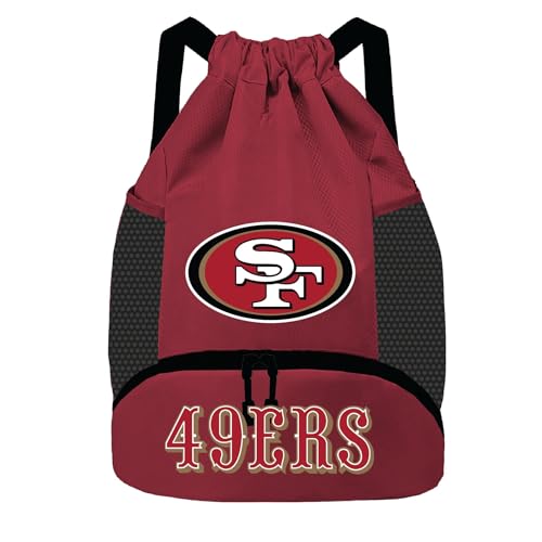 Image of NFL San Francisco 49ers Cinch Bag - Standard Logo Drawstring Backpack