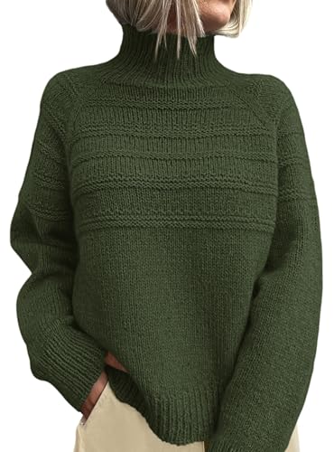 PRETTYGARDEN Women's Turtleneck Sweaters 2025 Fall...