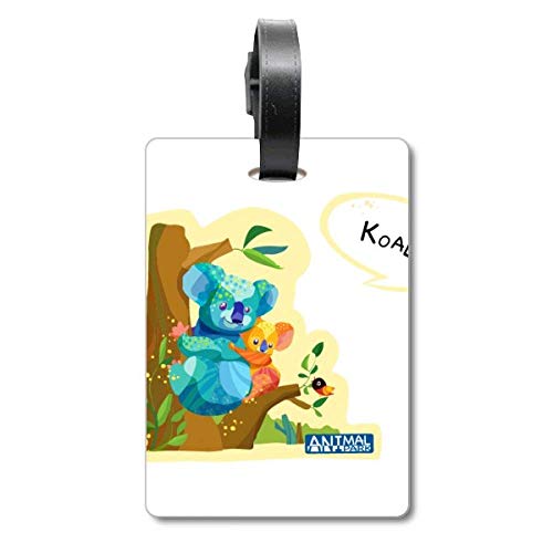 Étiquette d'identification pour valise koala et eucalyptus sac de voyage