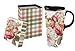 Romantic Afternoon Ceramic Travel Cup - 5 x 7 x 4 Inches