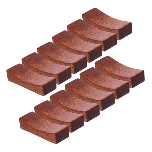 VINTORKY 12pcs Single Concave Chopstick Rest Chopstick Stand Japanese Chopstick Rest Chopsticks Stand Cooking Spoon Stand Home Chopsticks Rack Chopstick Holder Rack Wooden Coffee