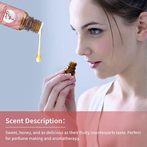 Yethious Cherry Blossom Essential Oil Bundle With Plum Blossom Essential Oil For Diffuser 10Ml Plum Blossom Essential Oils Organic Gift Plum Blossom Fragrance Oil For Soap, Cand #TOP3