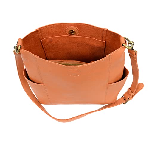 Image of Joy Susan Side-Pocket Bucket Bag: Kayleigh Crossbody