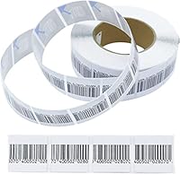Pacaba Sicherheitsetikett, 3,8 x 3,8 cm Sicherheitsaufkleber, EAS Anti-Verlust-System, weiches Etikett für Geschäfte, Einzelhandelsgeschäfte und andere Anti-Diebstahl Aufkleber (1000)