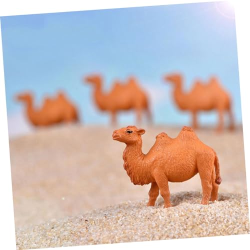Supvox 8 Stück Kamel Figuren Kunststoff Miniatur Tierstatue Wohn und Gartendekoration Realistische Details