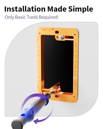 image for VCE Low Voltage Mounting Bracket Single Gang Wall Plate, Flush Low Vol