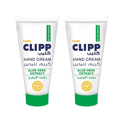 Hand Cream Aloe Vera Extract Free of Colorant, Paraben & Phtalate Natural Beeswax Nourishes Skin On The Hands And Provides Protection 75ml - Twin Pack