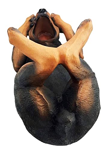 Ebros Lifelike Purebreed Pedigree Canine Adorable Rottweiler Butcher's Dog Wine Bottle Holder Figurine Statue As Kitchen Wine Cellar Centerpiece Decor Storage Organizer (Rottweiler) #TOP7