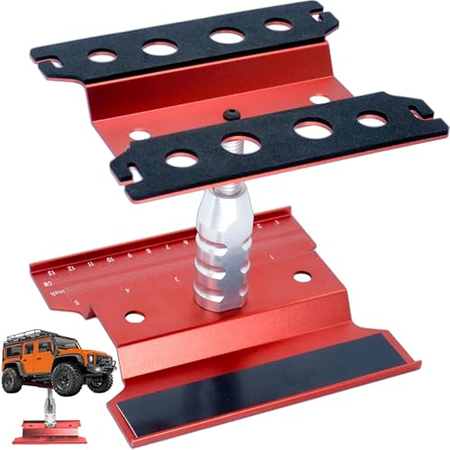 RC Car Repair Work Stand Lift Lower Adjustable Workstation Aluminum 360 Degree Rotation for...