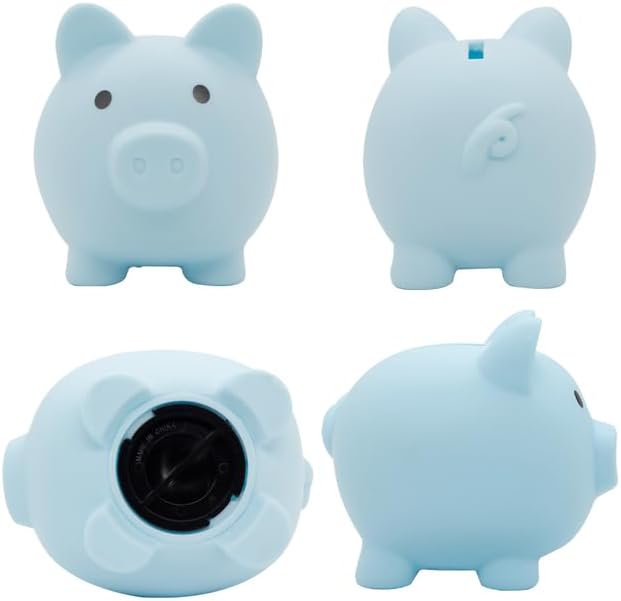 Miniatura 4 de Alcancía personalizada, nombre personalizado para niñas y niños, banco de dinero de plástico irrompible, alcancías de tres tamaños, regalos para