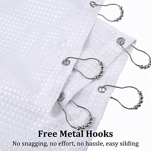 Caremee Black And White Shower Curtain Set With Tassel Shower Curtains For Bathroom Tribal Thick Fabric Shower Curtain Modern Geometric Bohemian Decor Bath Curtain, 72 X 72, White Bohemian #TOP4