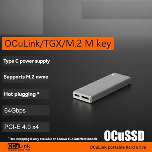 Carcasa SSD Oculink OCuSSD PCIe 4.0 para disco NVME M.2 M Key 2