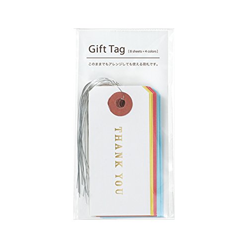 マルアイ ギフトタグ 30×64mm 2枚×4色×5セット GF-TGX5P