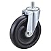 Swivel Stem Caster, Polyolfn, 5 in, 300 lb.